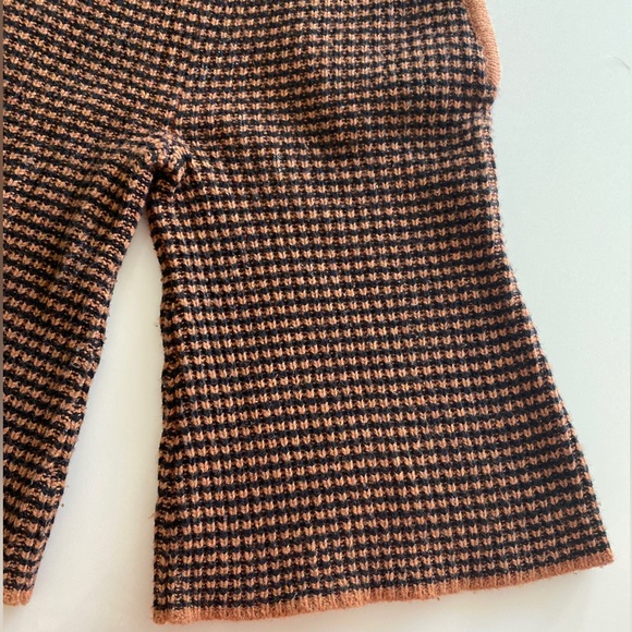 Kids Morley Flared Brown Brick Wool Blend Pants 3Y Cropped Bell Trousers Knit - Picture 4 of 6